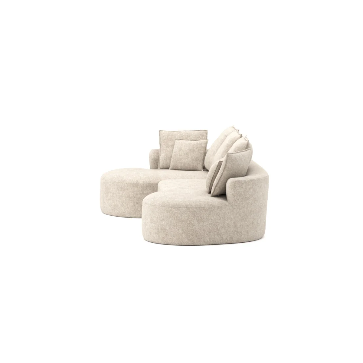Ibiza All Foam Sectional - Beige - Image 6
