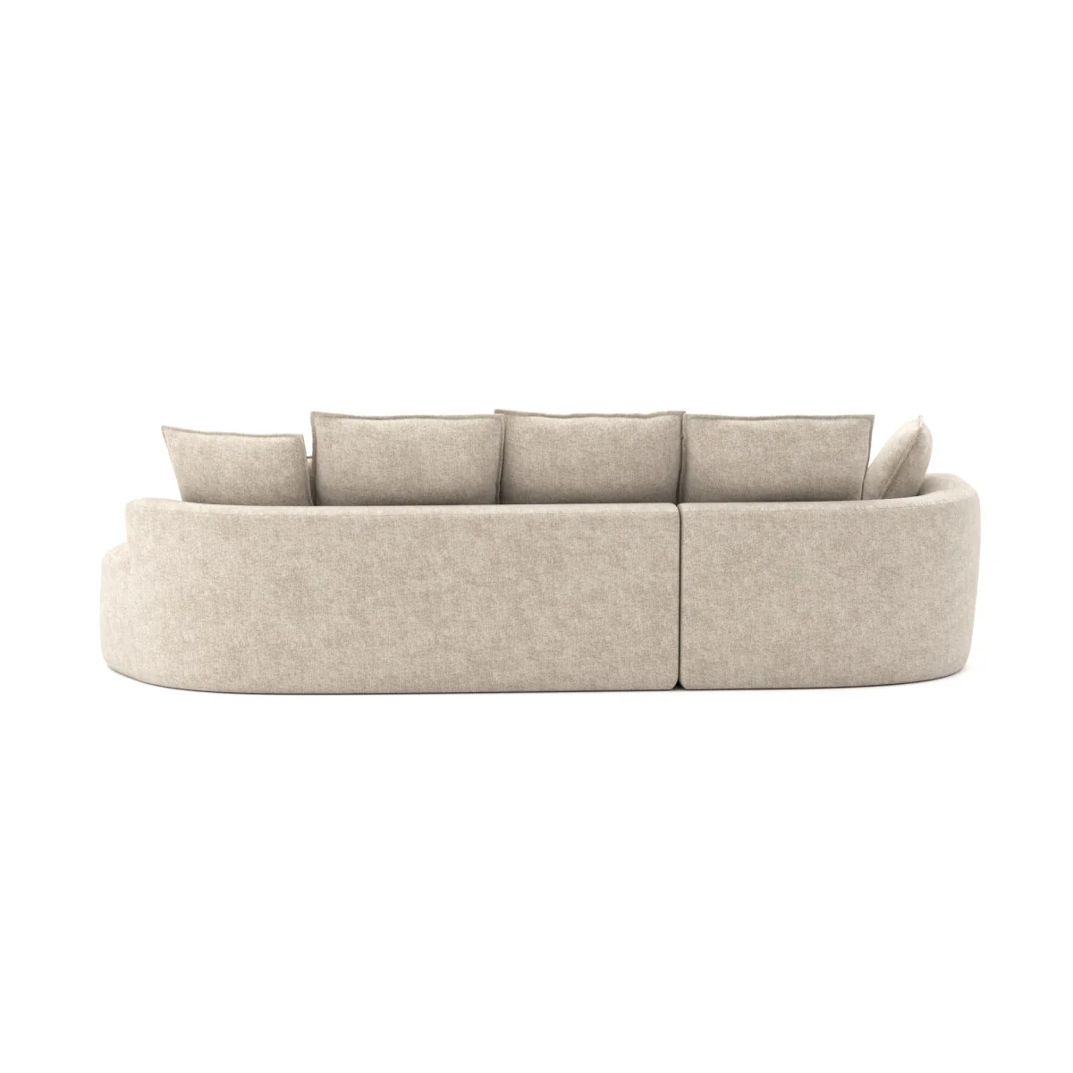 Ibiza All Foam Sectional - Beige - Image 8