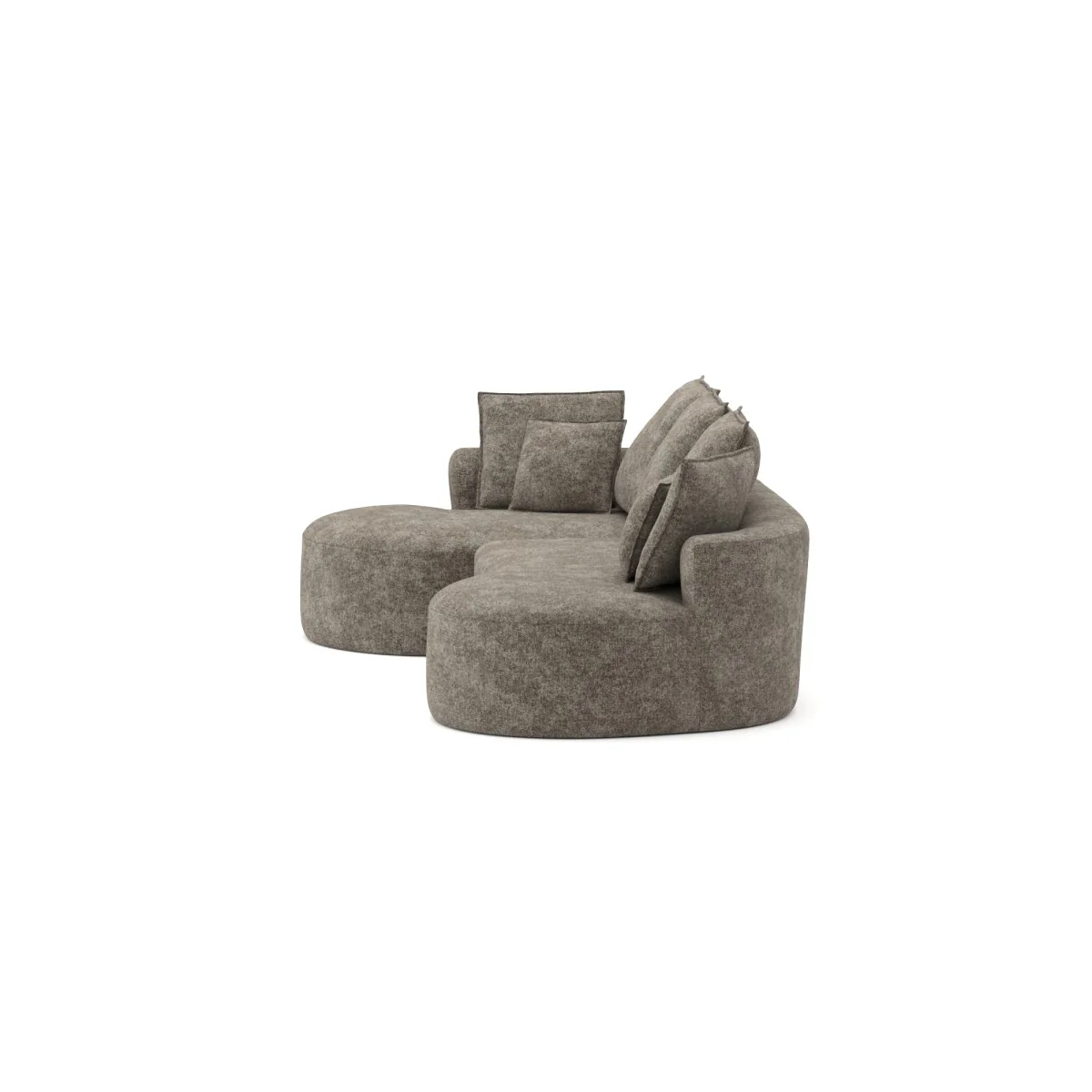 Ibiza All Foam Sectional - Brown - Image 3