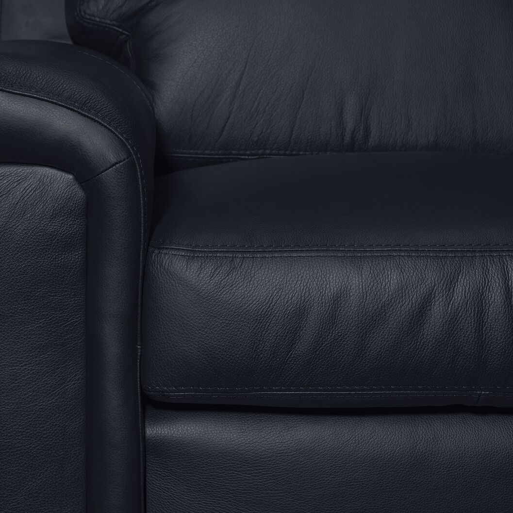 Icon Leather Sofa and Loveseat Set - Navy - Image 4