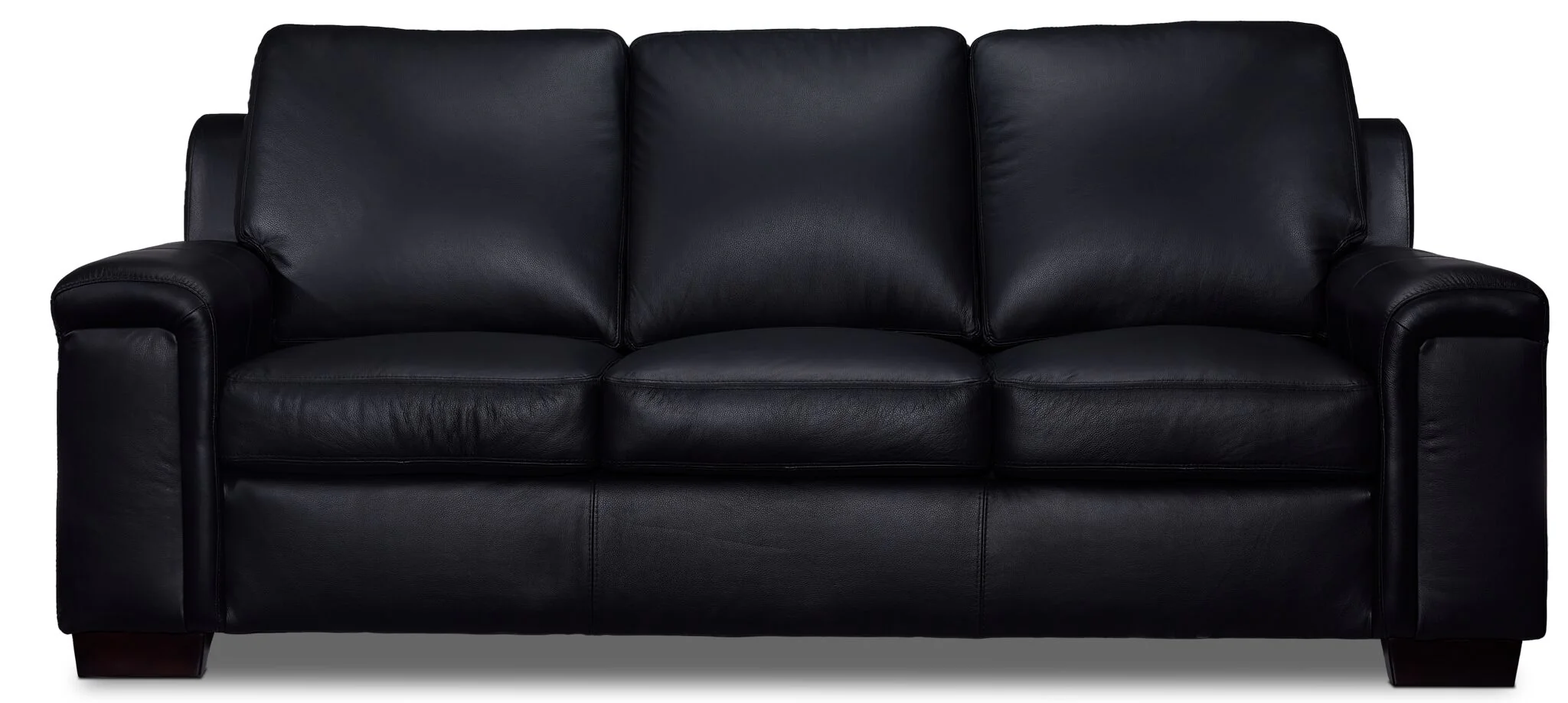 Icon Leather Sofa - Black - Image 2