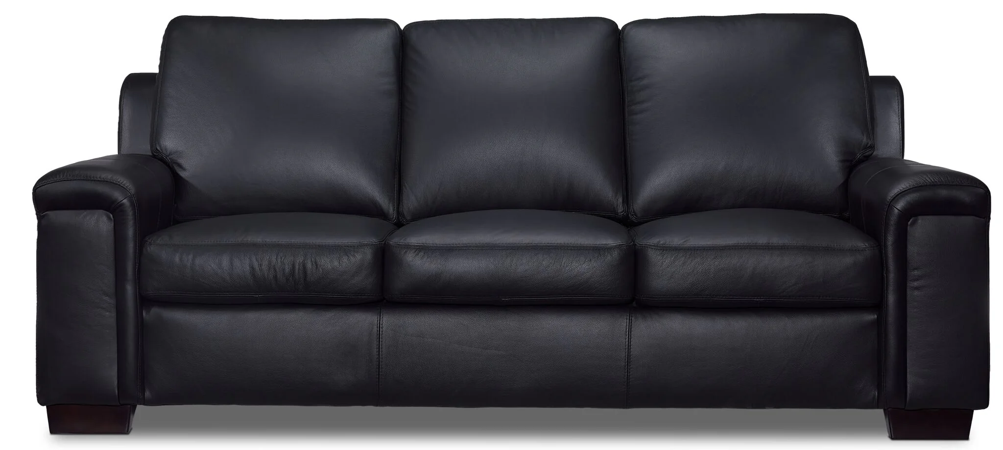 Icon Leather Sofa - Black - Image 2