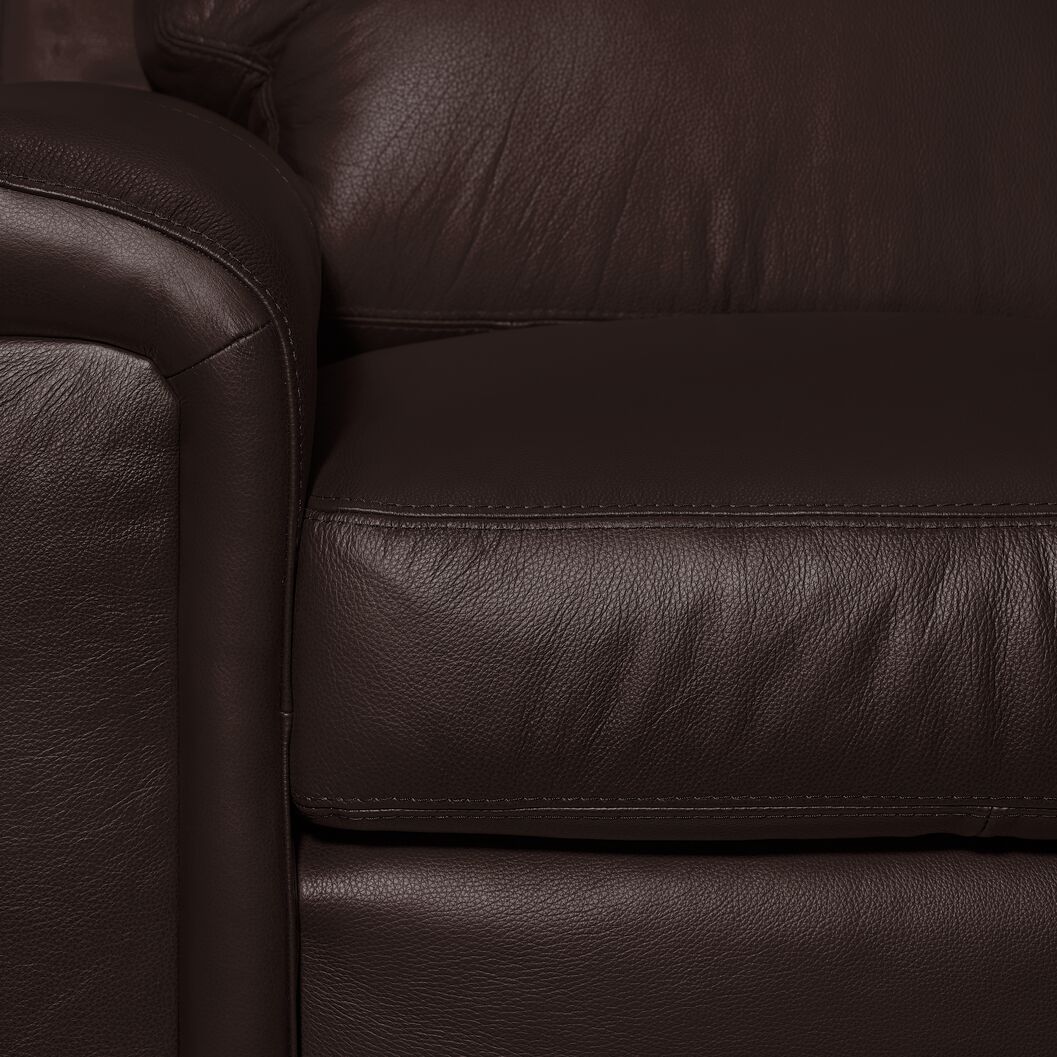 Icon Leather Sofa - Mocha - Image 3