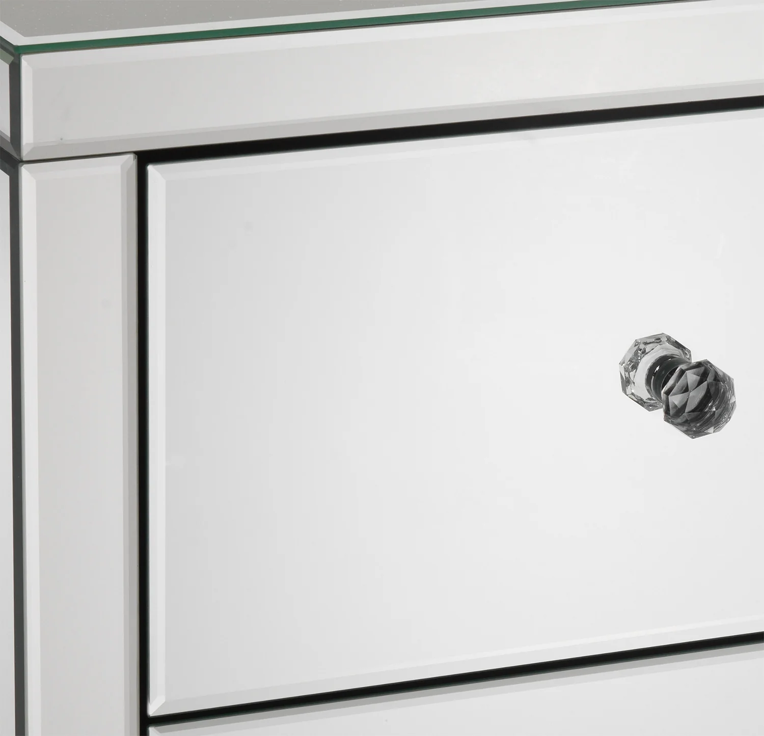 Illusion Night Table - Mirrored Glass - Image 2
