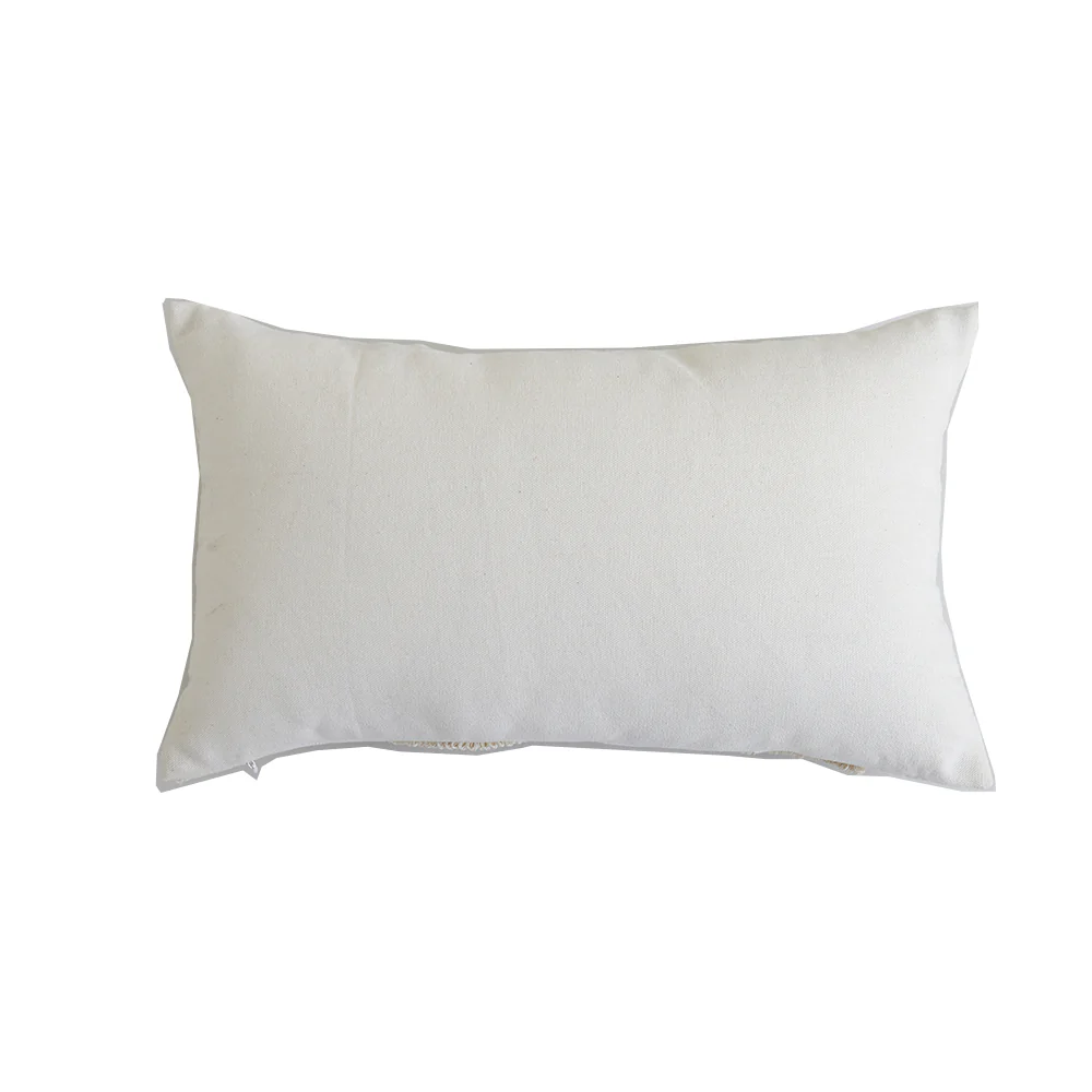In Full Bloom 12 x 20" Tufted Cushion - Ivory - Image 2