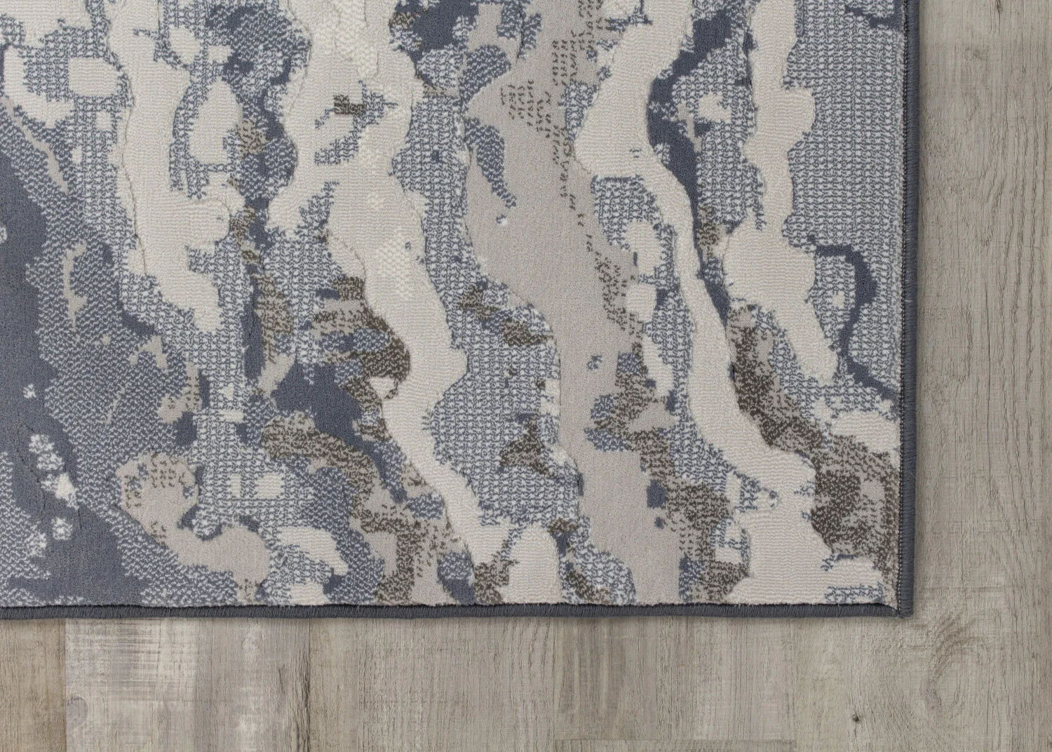 Intrepid Rushing Water Area Rug - 5' X 8' - Blue/Cream - Image 4