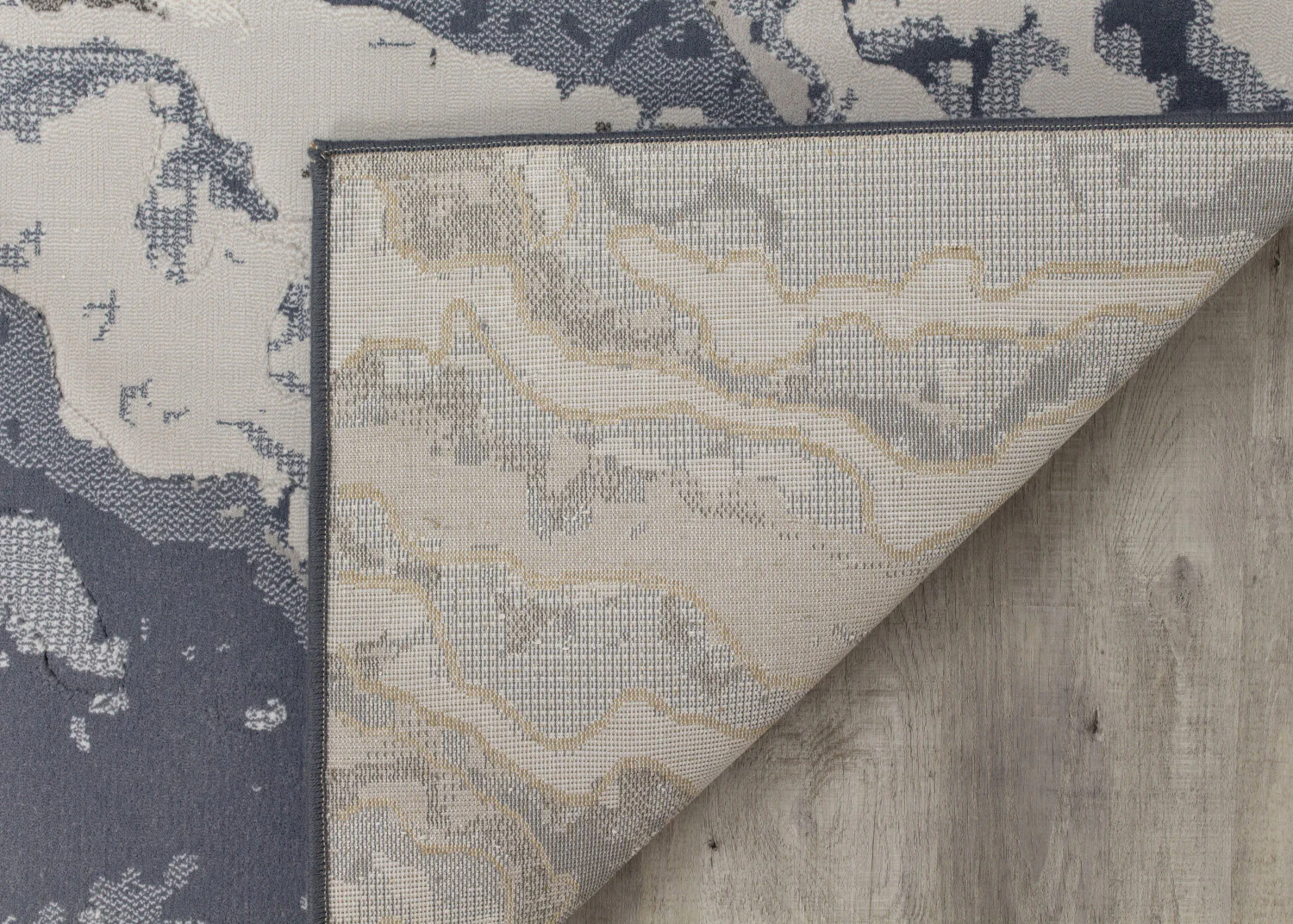 Intrepid Rushing Water Area Rug - 5' X 8' - Blue/Cream - Image 5