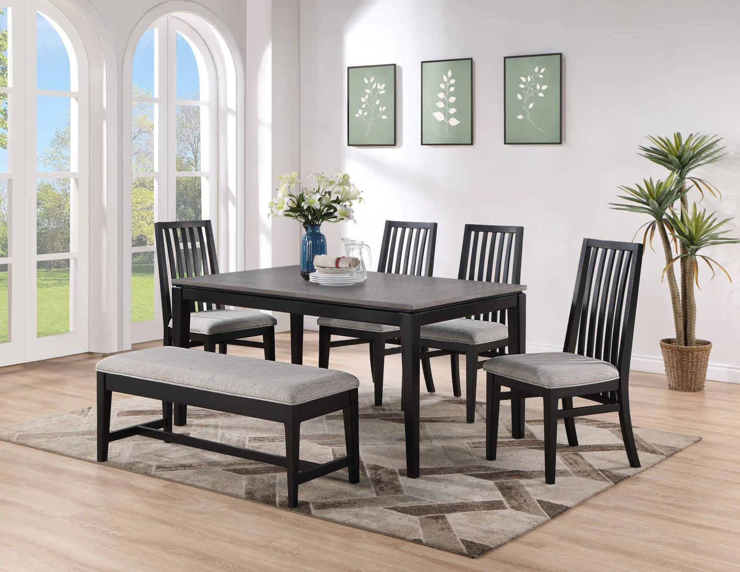 Isadora Dining Table - Black, Grey - Image 2