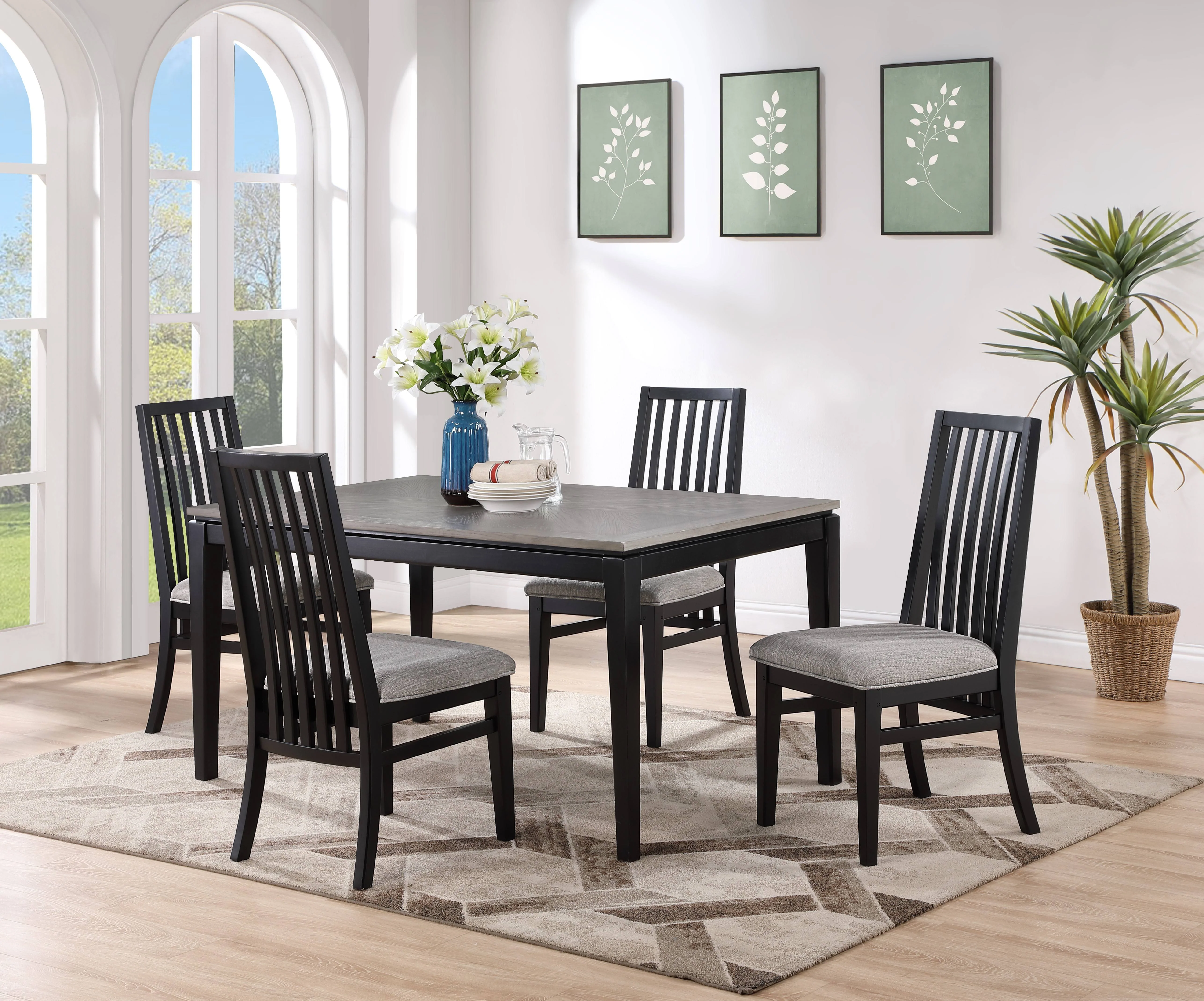 Isadora Side Chair - Black, Grey - Image 2