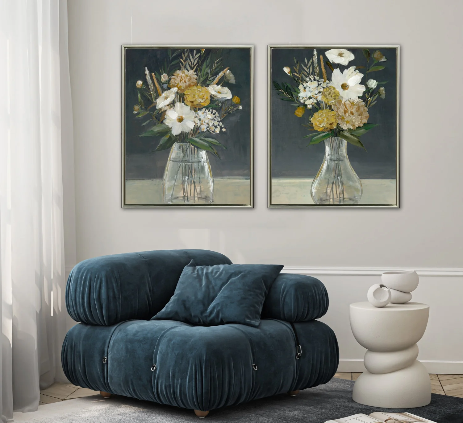 Ivory Petals I Wall Art - Green/Neutral - 30 X 24 - Image 2