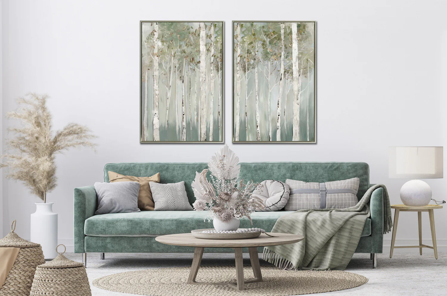 Ivory Woods I Wall Art - White - 45 X 30 - Image 2