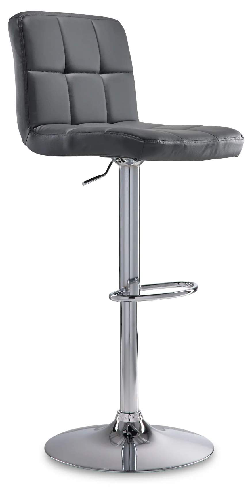 Ivy Bar Height Stool - Grey, Chrome - Image 3