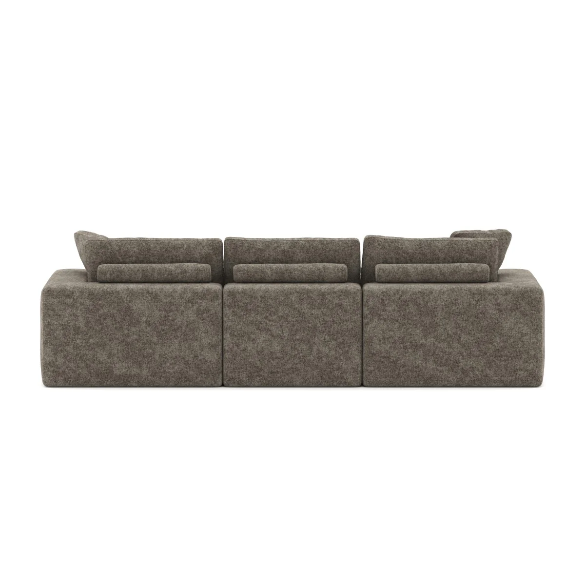 Jade All Foam Sectional - Brown - Image 6