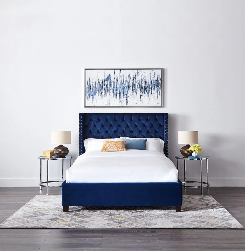 Jaden 3-Piece Queen Bed - Navy - Image 2