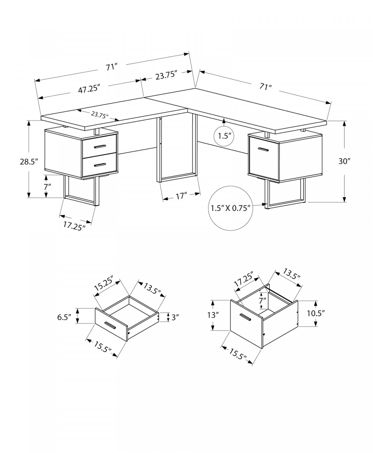 Jaska Desk - White - Image 3