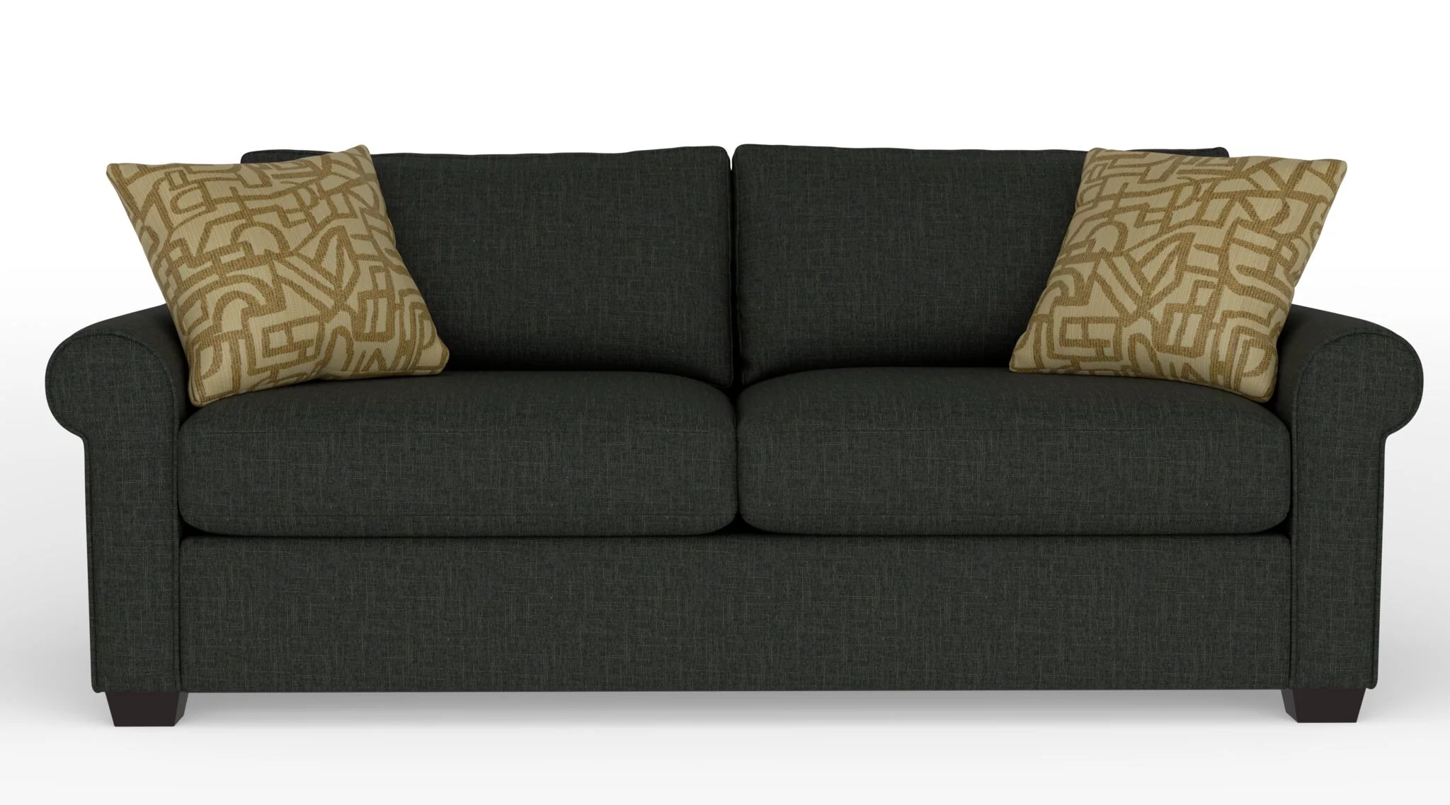 Jayden Queen Sofa Bed with Innerspring Mattress - Bondi Dark Grey - Image 2