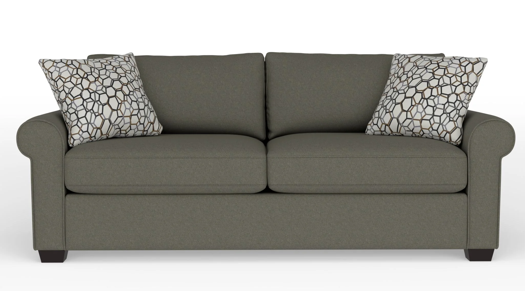 Jayden Queen Sofa Bed with Innerspring Mattress - Flax Brown - Image 2