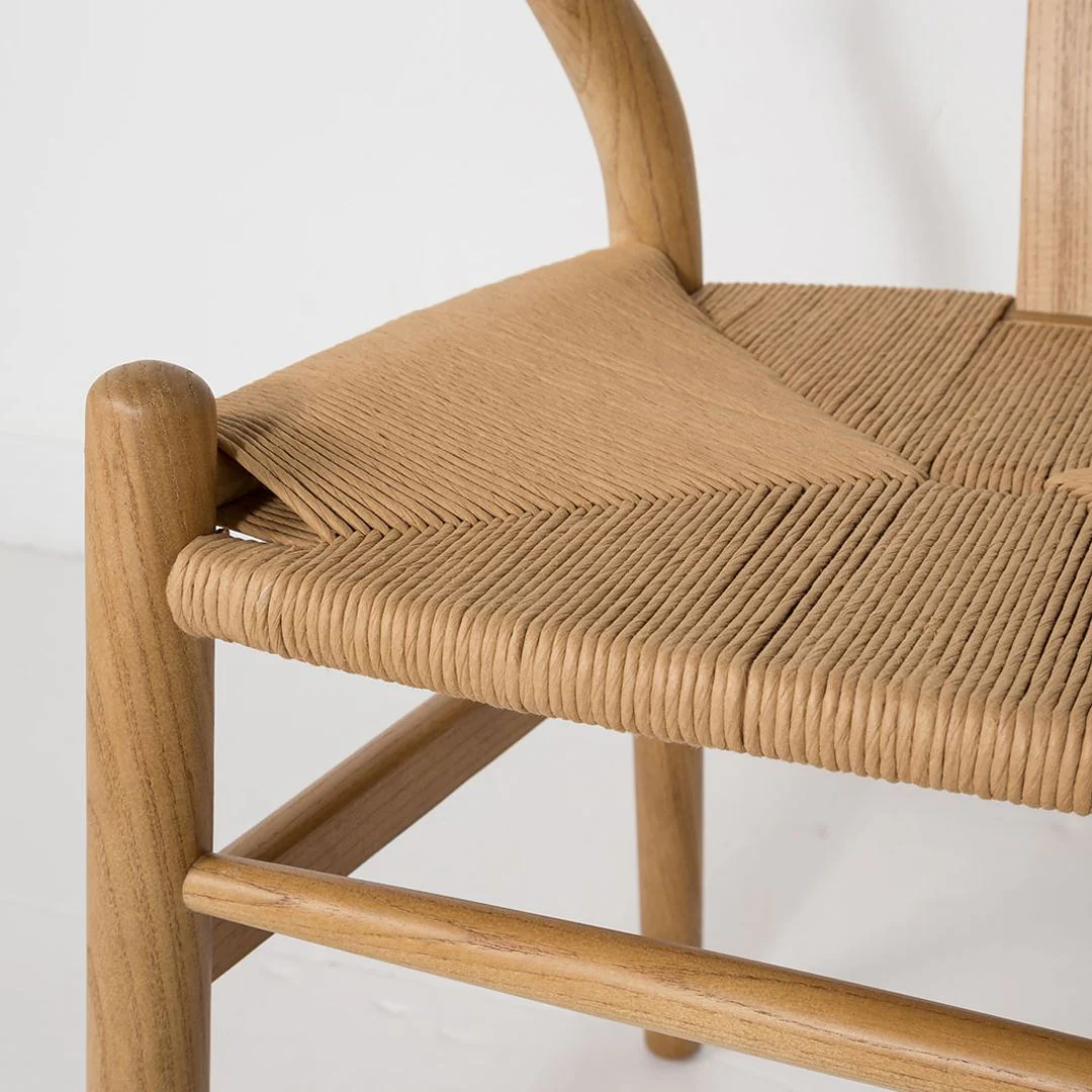 Jessbul Wishbone Dining Chair - Blonde - Image 11