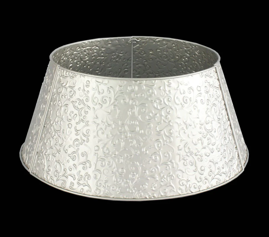 Jingle Metal Christmas Tree Collar - Silver - Image 2