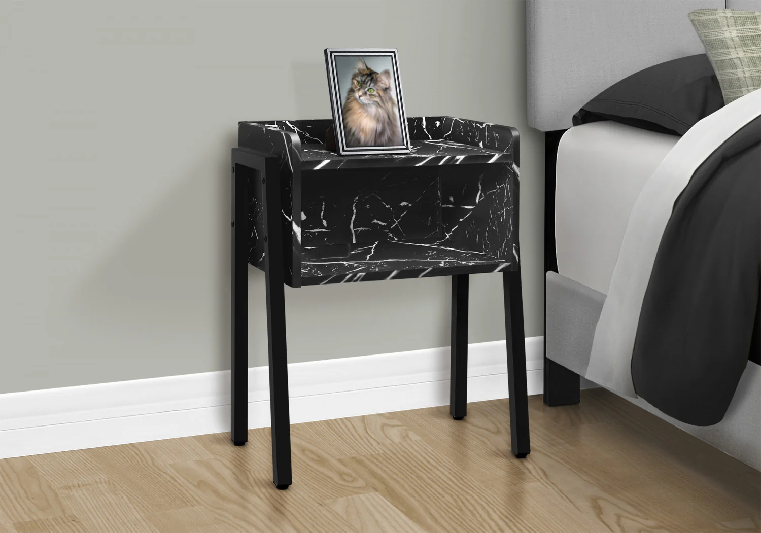 Jora Side Table - Marble Black - Image 5