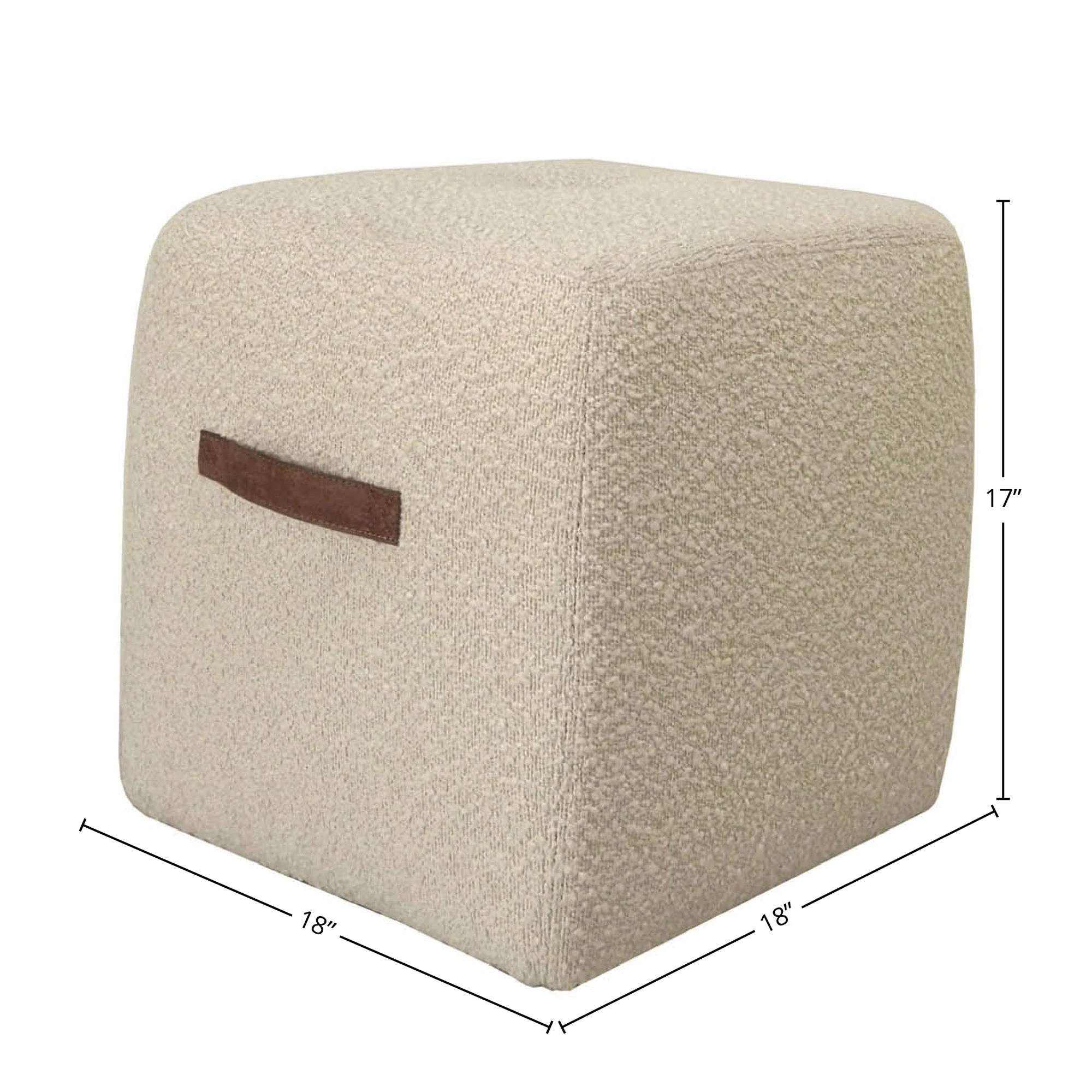 Jorra Delight Ottoman - Cream - Image 2