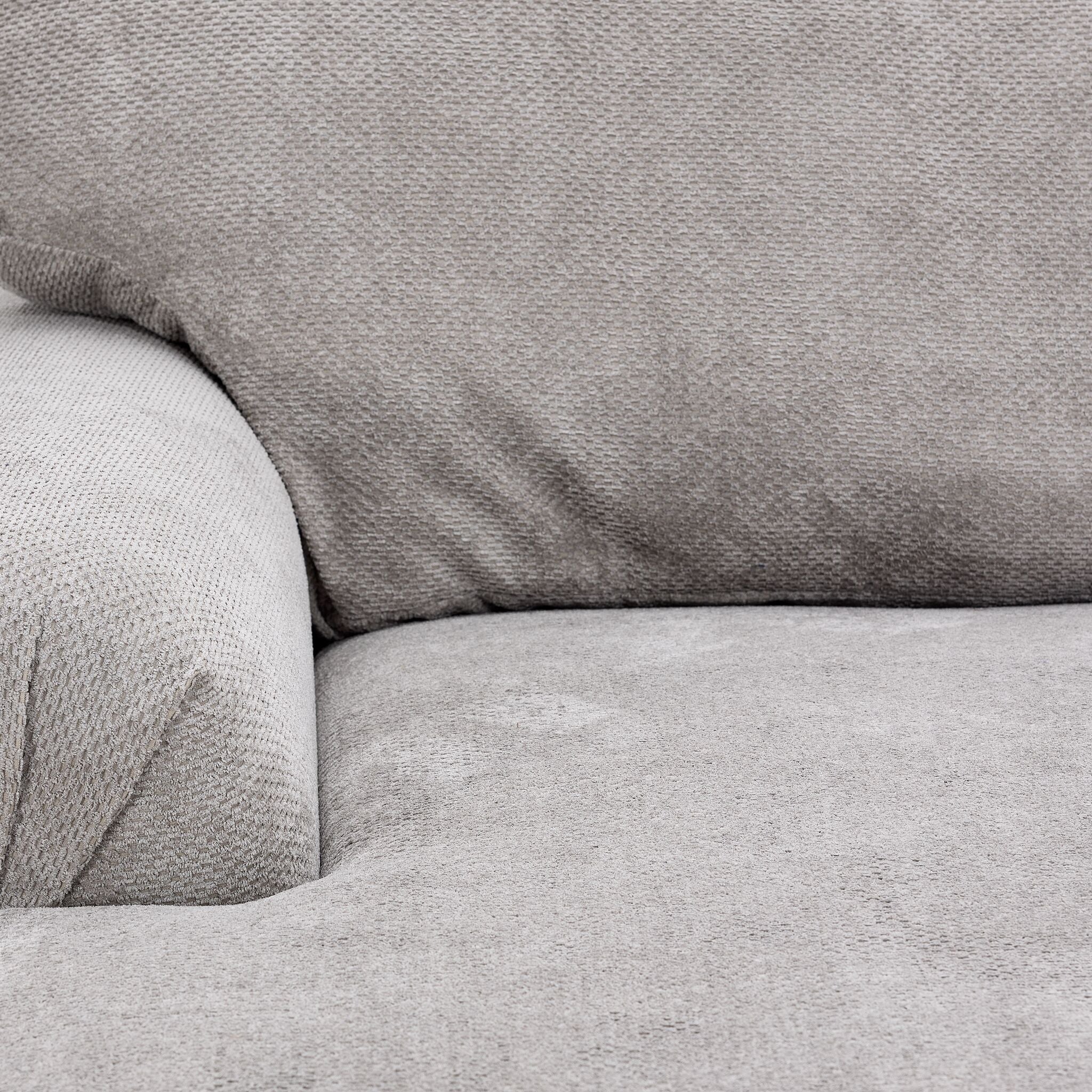 Jupiter 3-Piece Sectional - Ash Grey - Image 3