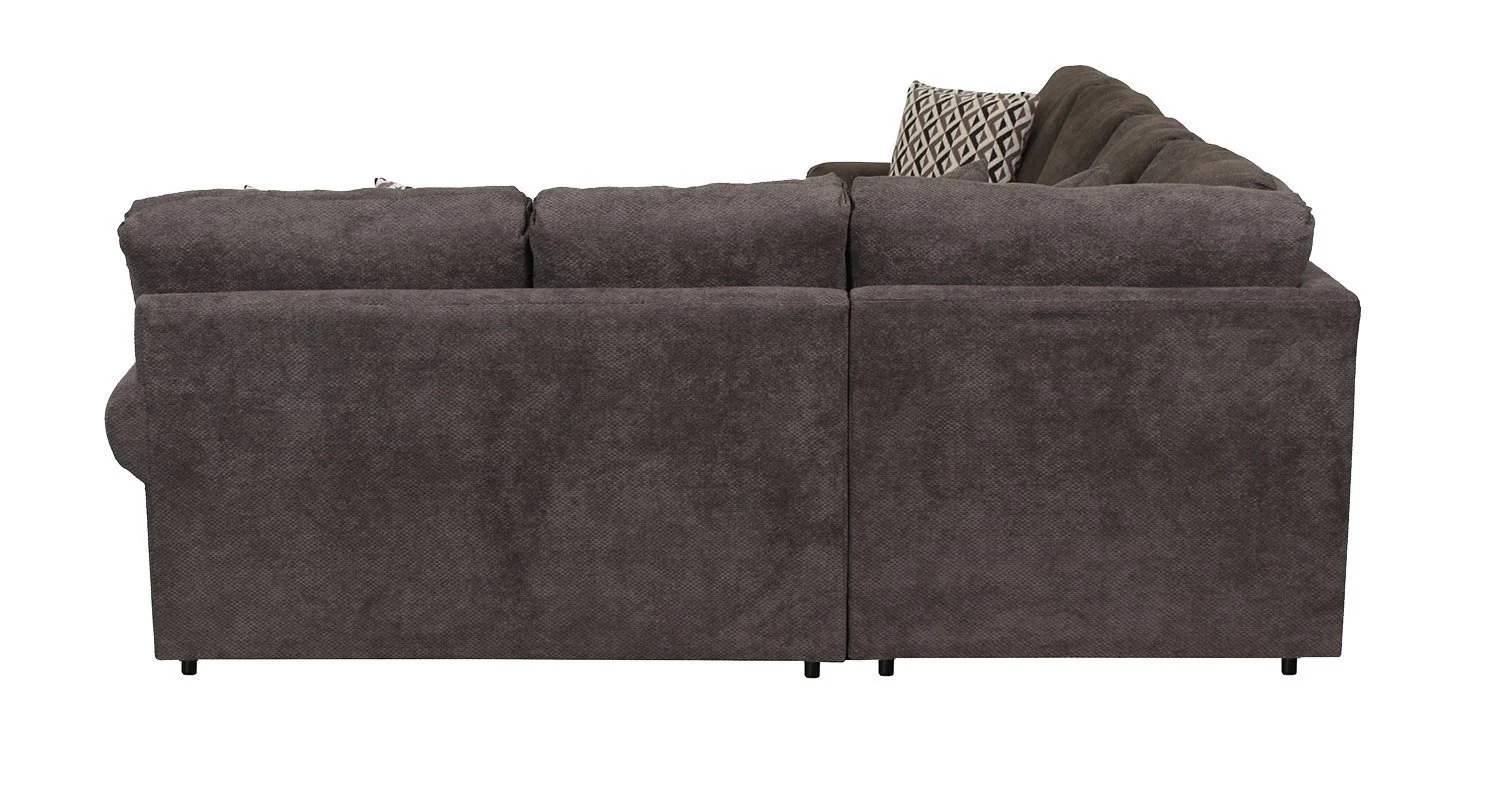 Jupiter 4-Piece Sectional with Left-Facing Chaise - Carbon - Image 4