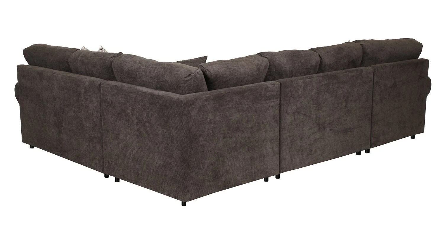 Jupiter 4-Piece Sectional with Left-Facing Chaise - Carbon - Image 5