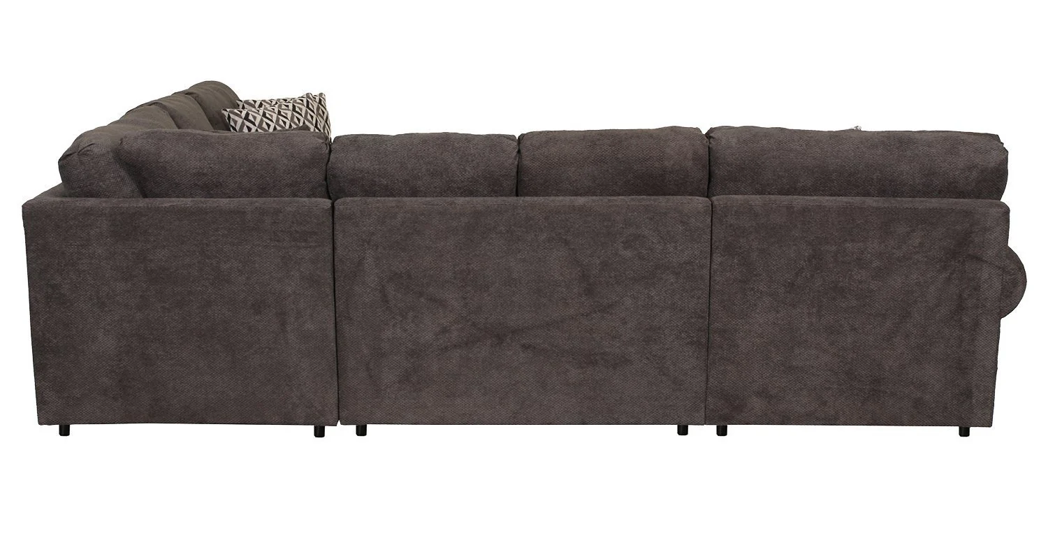 Jupiter 4-Piece Sectional with Left-Facing Chaise - Carbon - Image 6