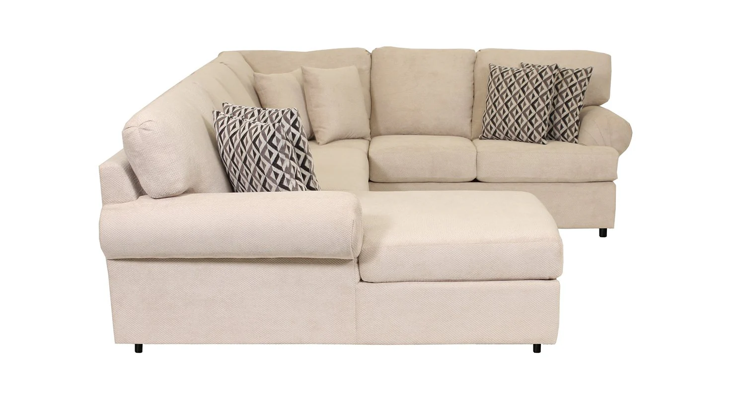 Jupiter 4-Piece Sectional with Left-Facing Chaise - Flax - Image 8