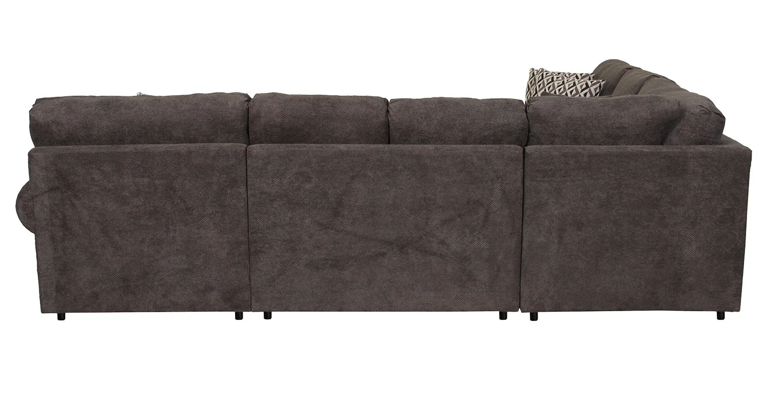 Jupiter 4-Piece Sectional with Right-Facing Chaise - Carbon - Image 6