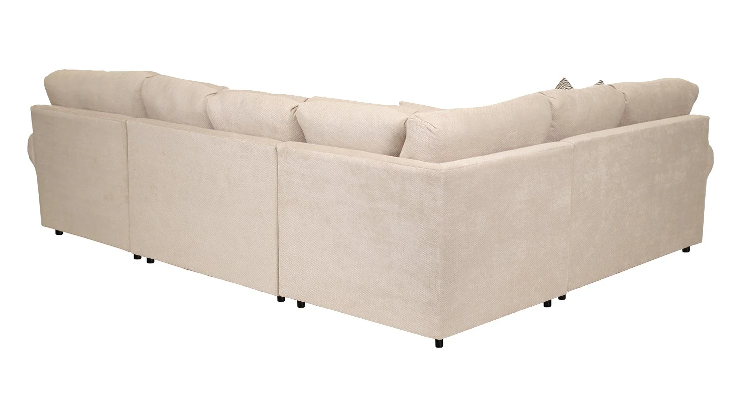 Jupiter 4-Piece Sectional with Right-Facing Chaise - Flax - Image 5