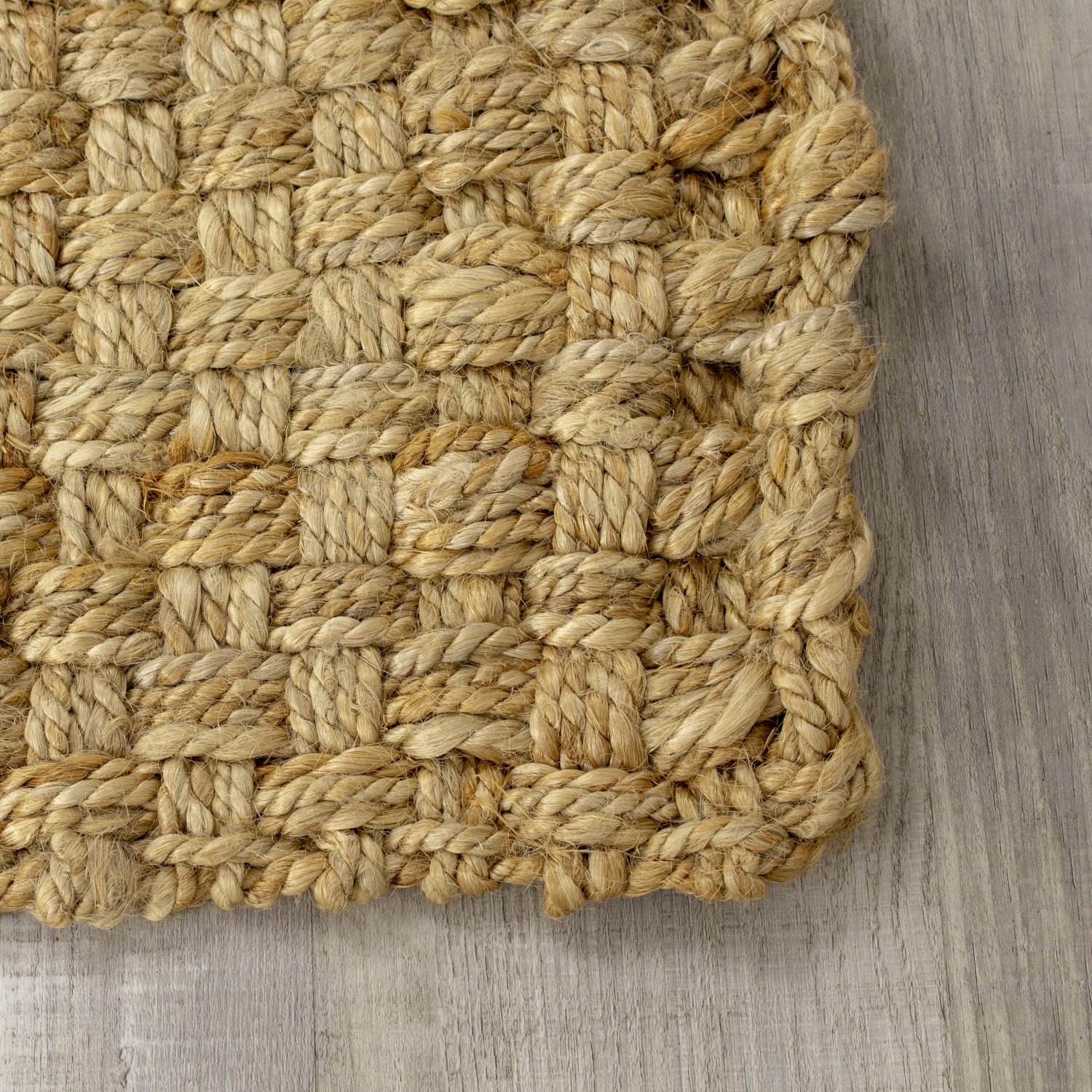 Jute Basketweave Area Rug - 3' X 5' - Beige - Image 5