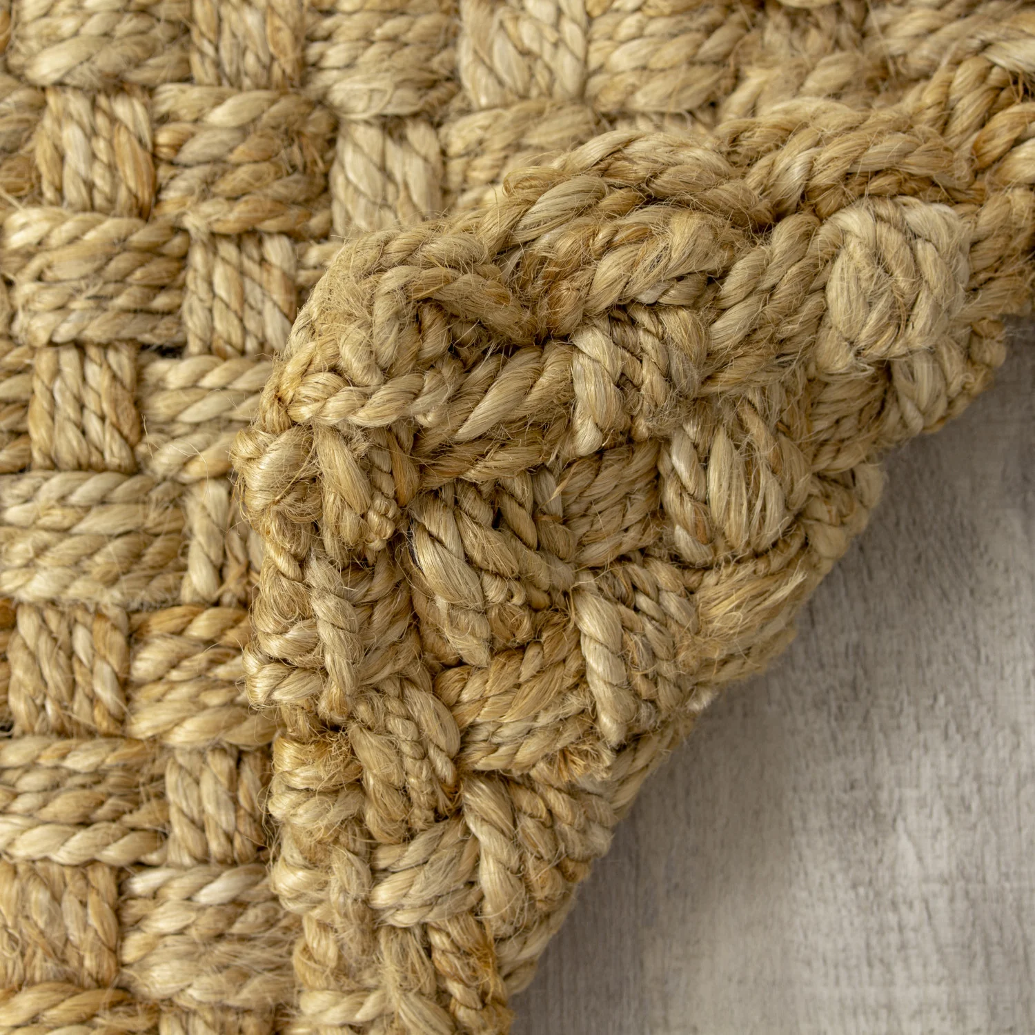 Jute Basketweave Area Rug - 3' X 5' - Beige - Image 6