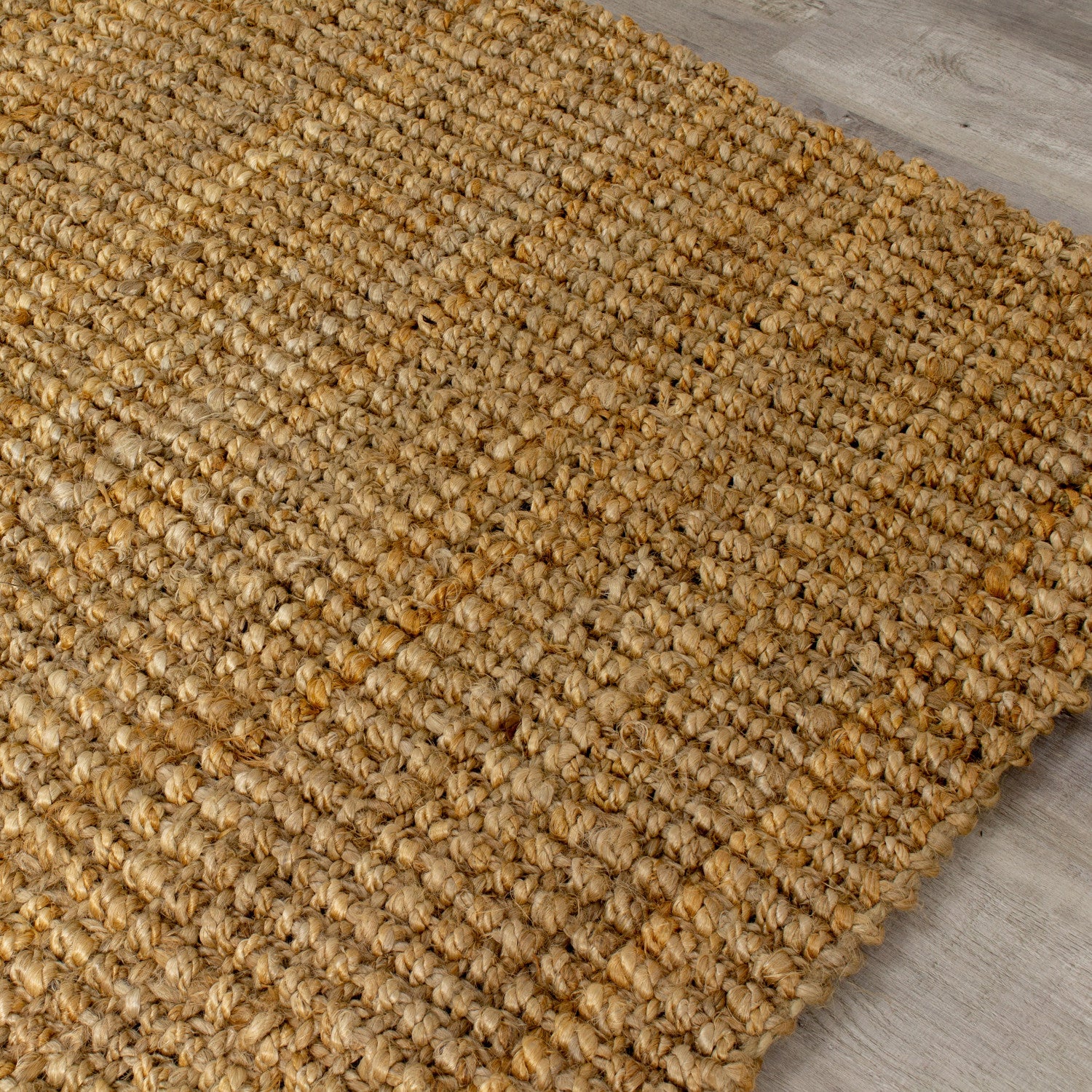 Jute Chunky Boucle Area Rug - 3' X 5' - Beige - Image 4