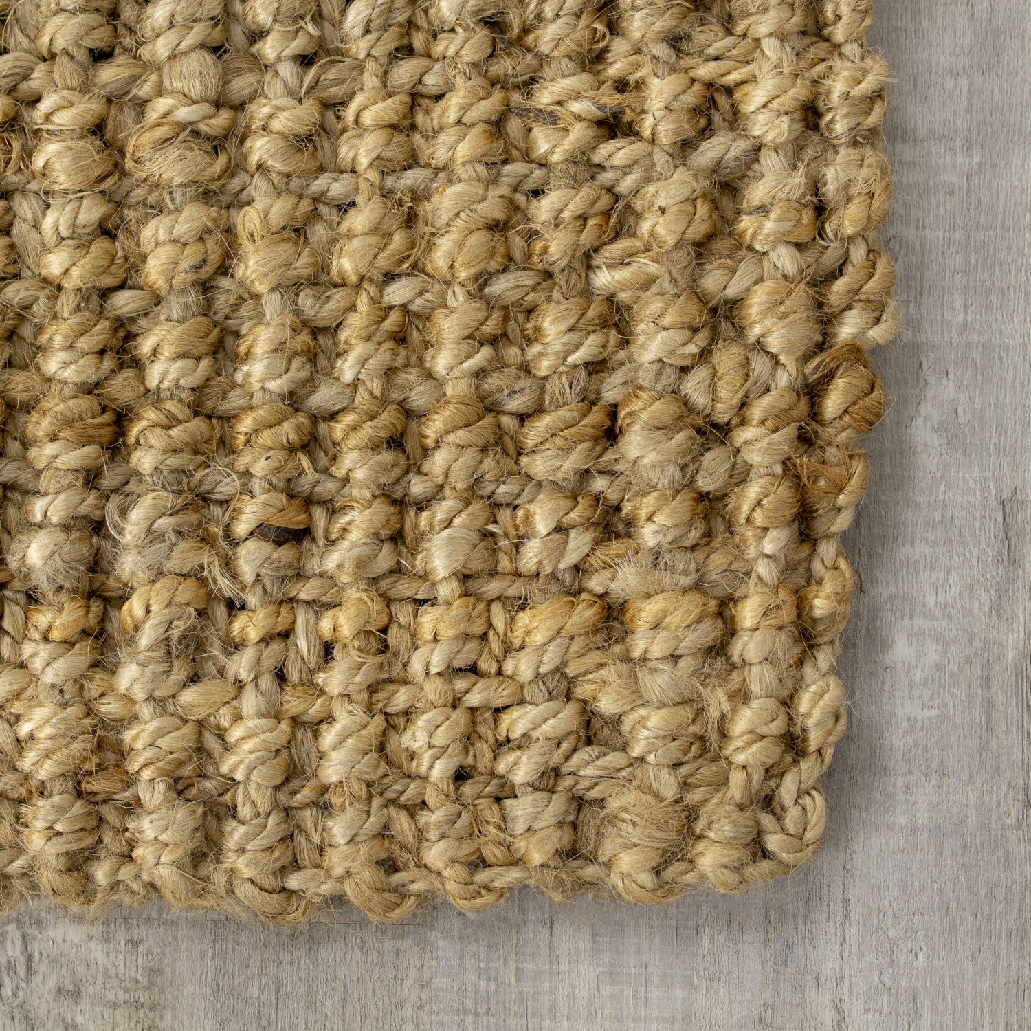 Jute Chunky Boucle Area Rug - 3' X 5' - Beige - Image 5