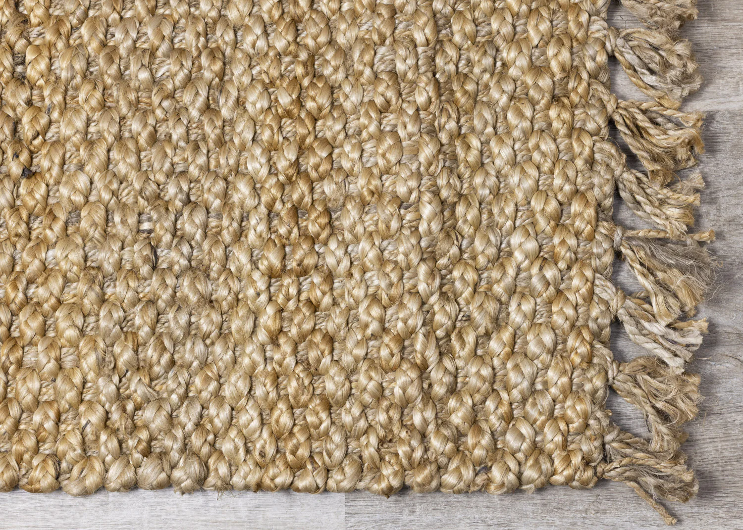 Jute Braided Area Rug - 8' X 11' - Beige - Image 5