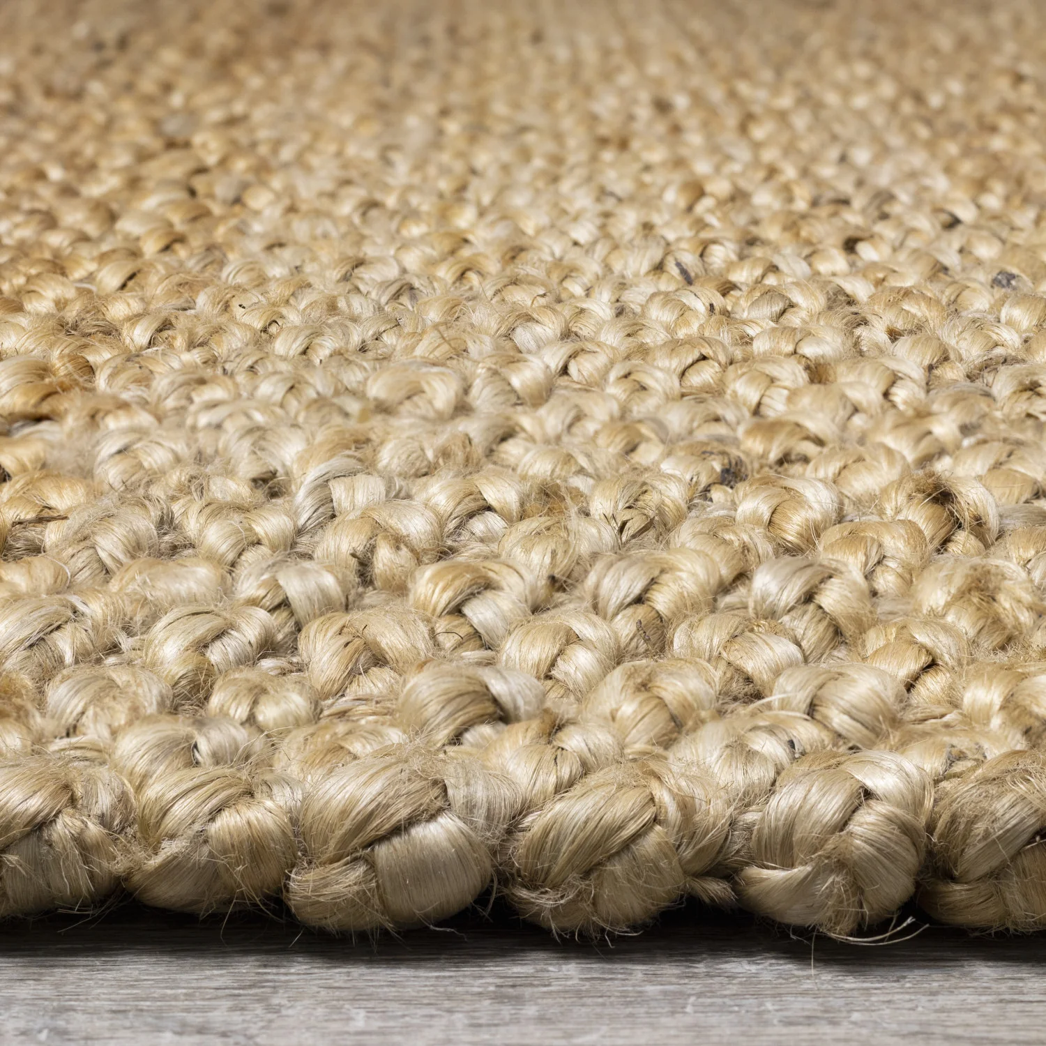 Jute Braided Area Rug - 8' X 11' - Beige - Image 9