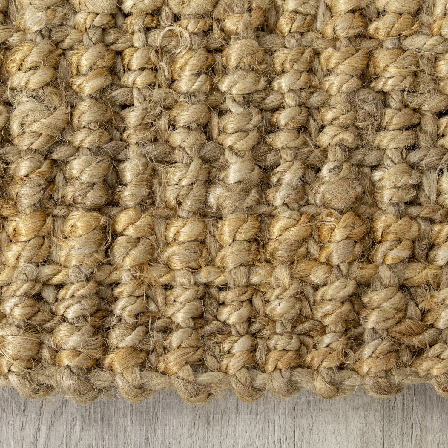 Jute Chunky Boucle Area Rug - 8' X 11' - Beige - Image 8