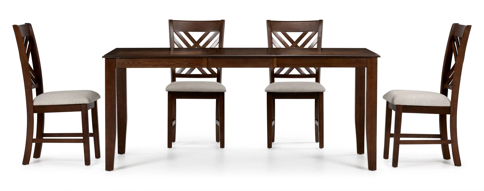 Kai 5-Piece Extendable Dining Set - Brown - Image 2