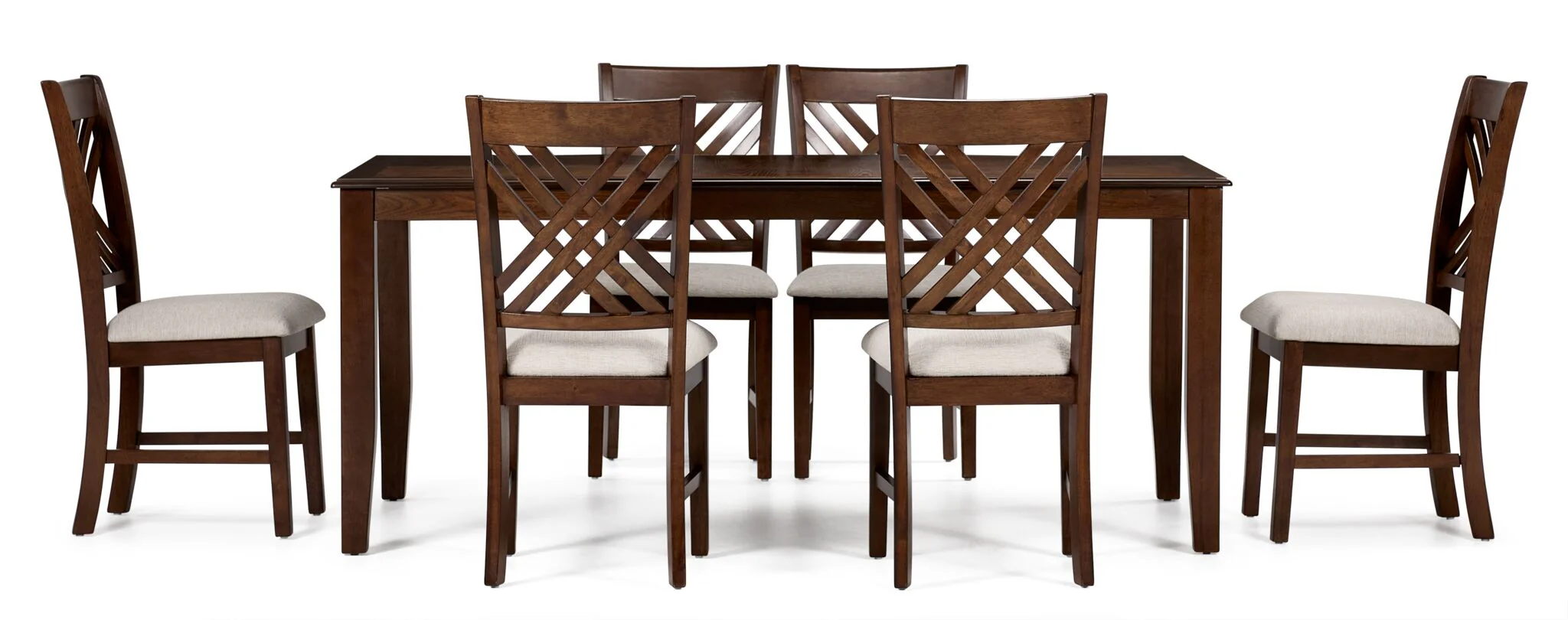 Kai 7-Piece Extendable Dining Set - Brown - Image 2