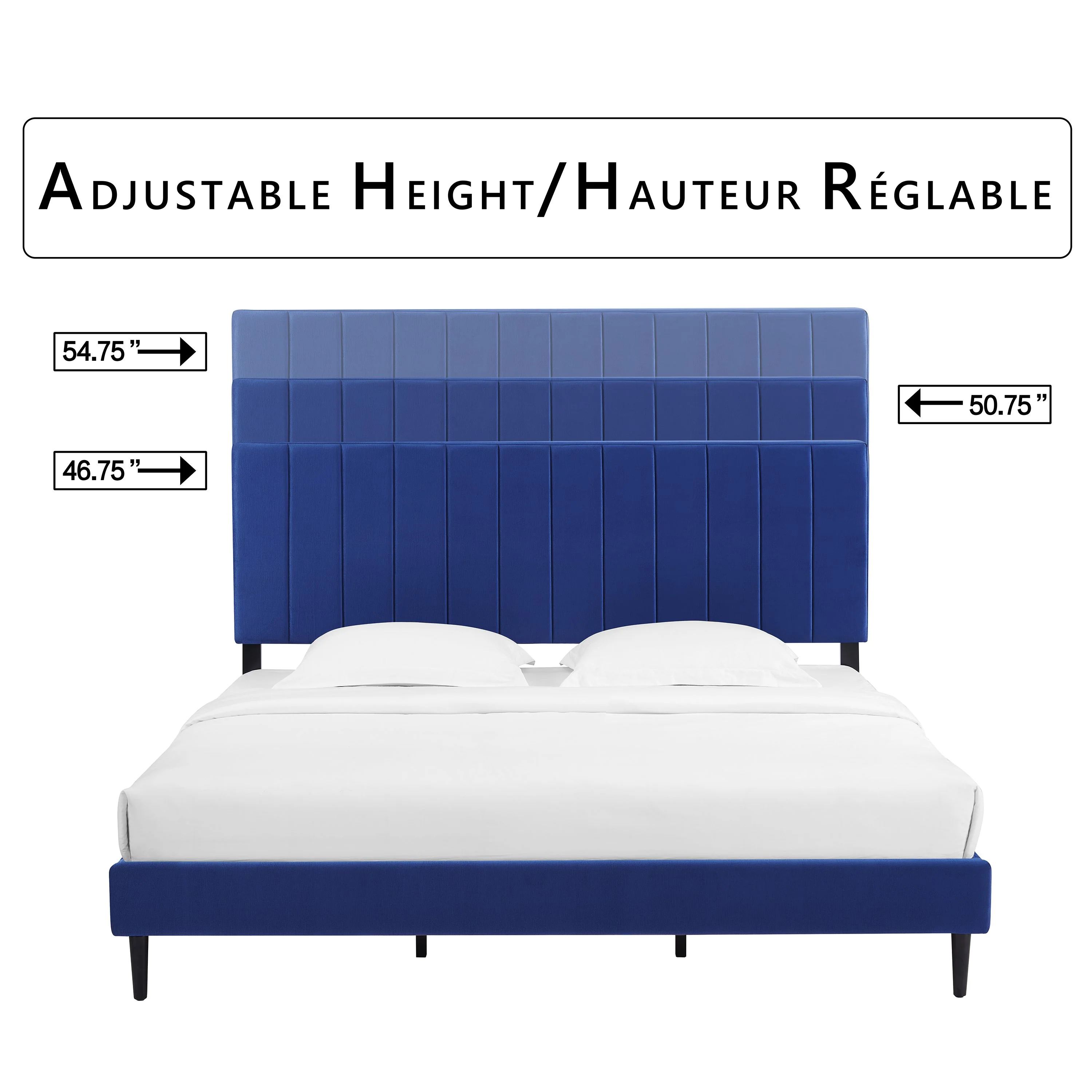 Kalina 3-Piece King Bed - Blue - Image 5