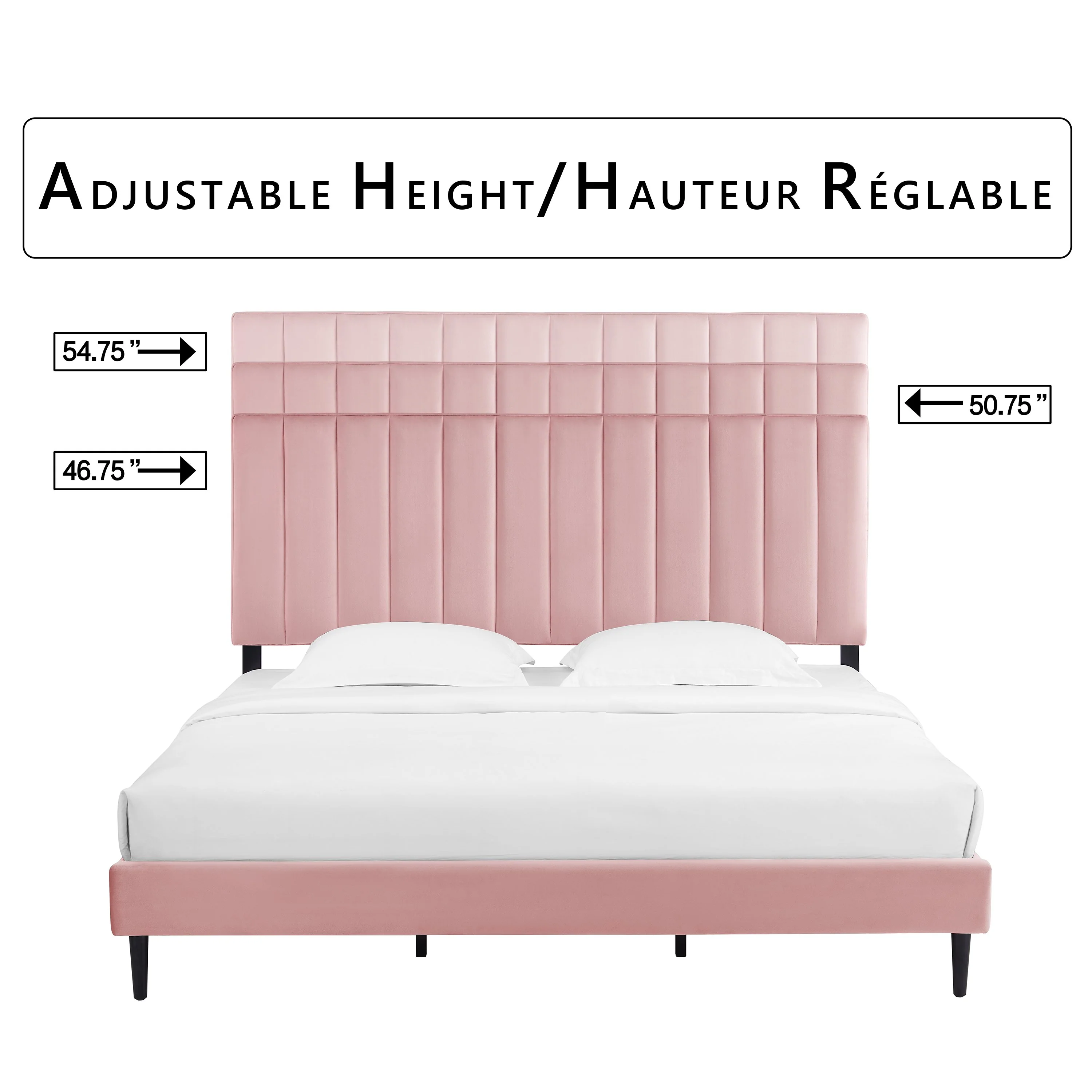 Kalina 3-Piece King Bed - Pink - Image 5
