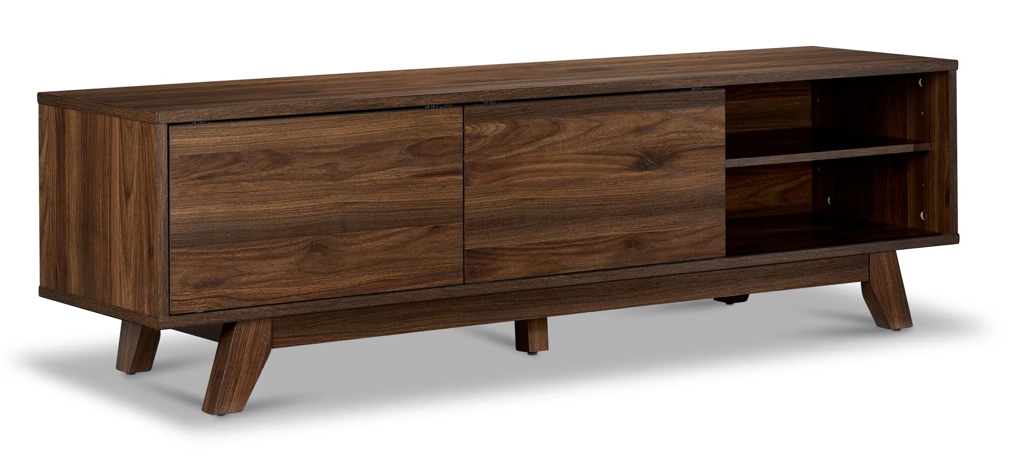 Karlee 63" TV Stand - Walnut Brown - Image 5