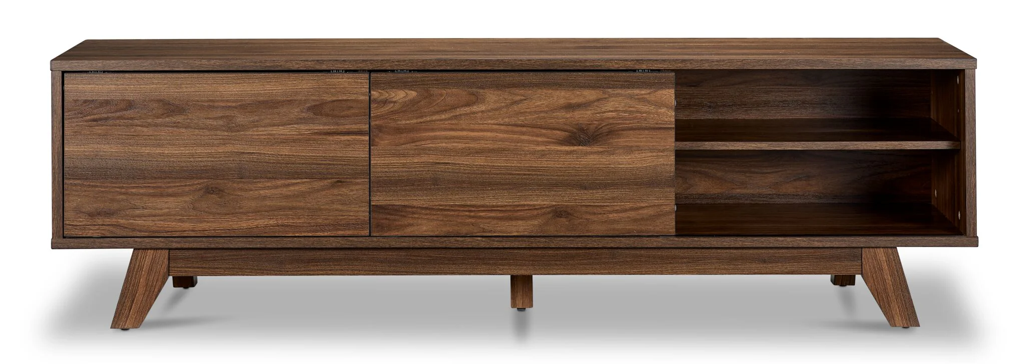Karlee 63" TV Stand - Walnut Brown - Image 6