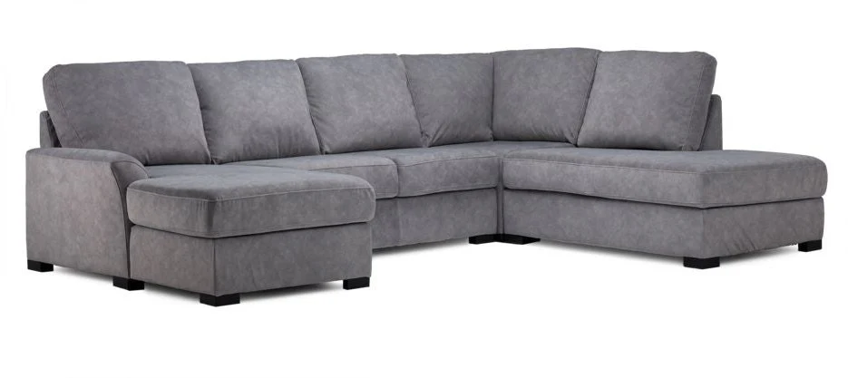 Kaylin 4-Piece Sectional with Left-Facing Chaise - Grey - Image 3