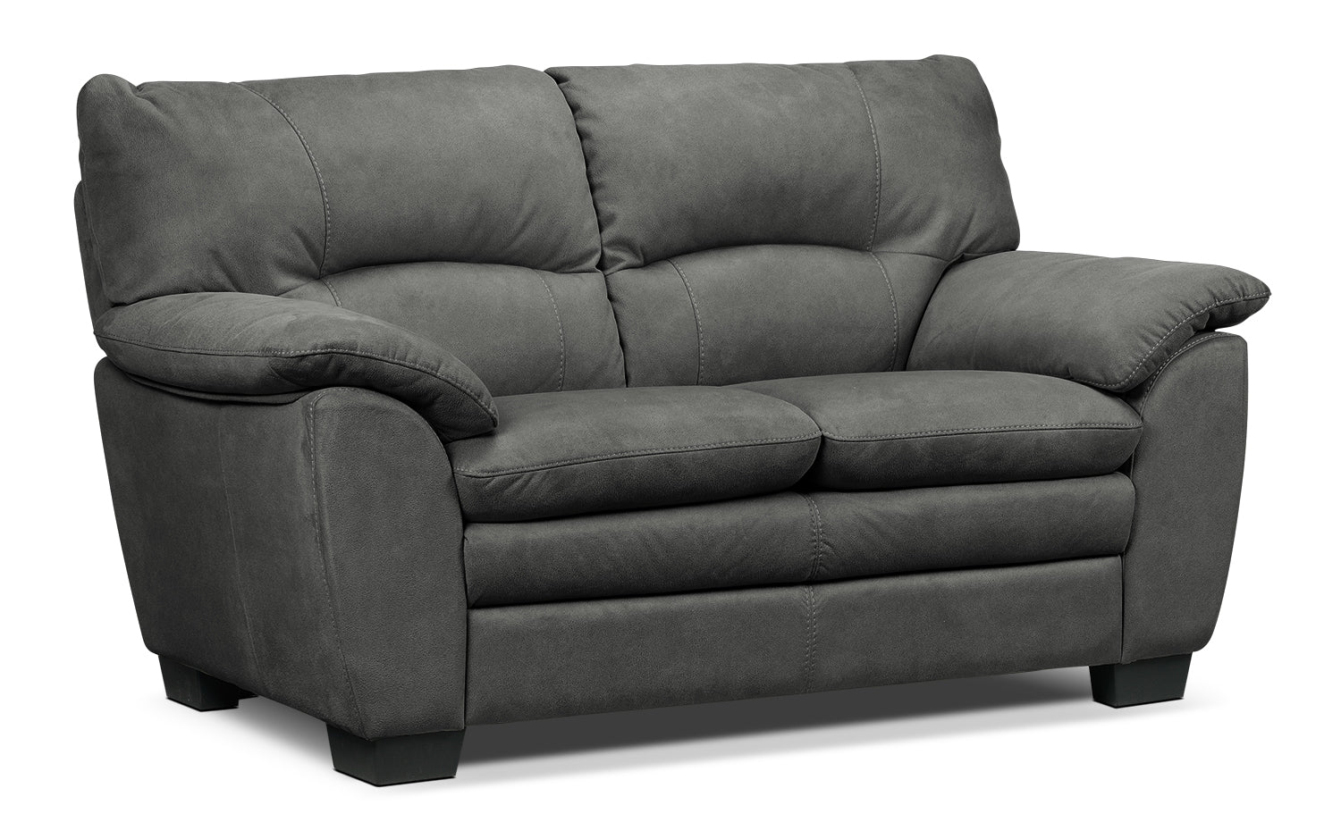 Kelleher Sofa, Loveseat and Chair Set - Charcoal - Image 3