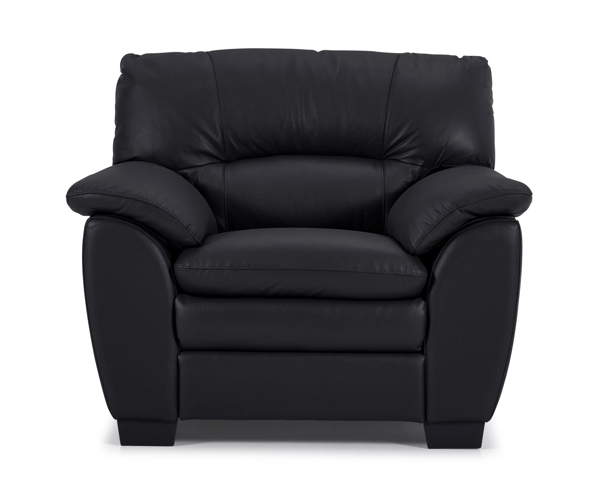 Kendrick Leather Chair - Black - Image 2