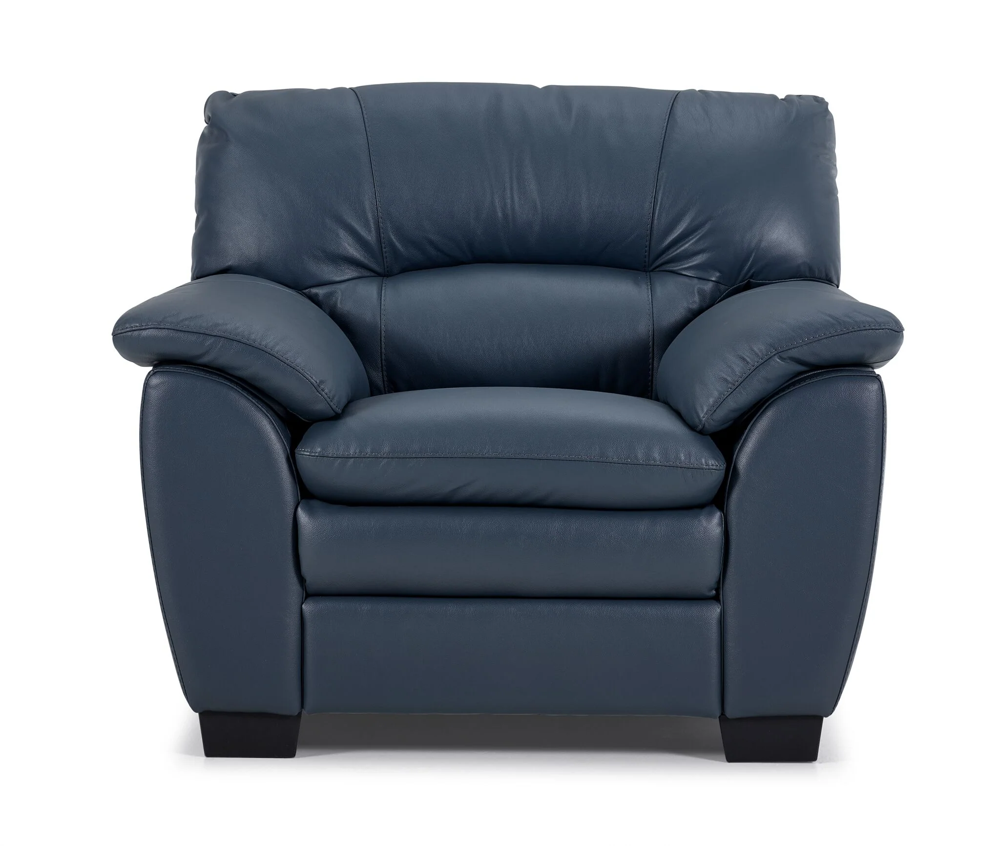 Kendrick Leather Chair - Blue - Image 2