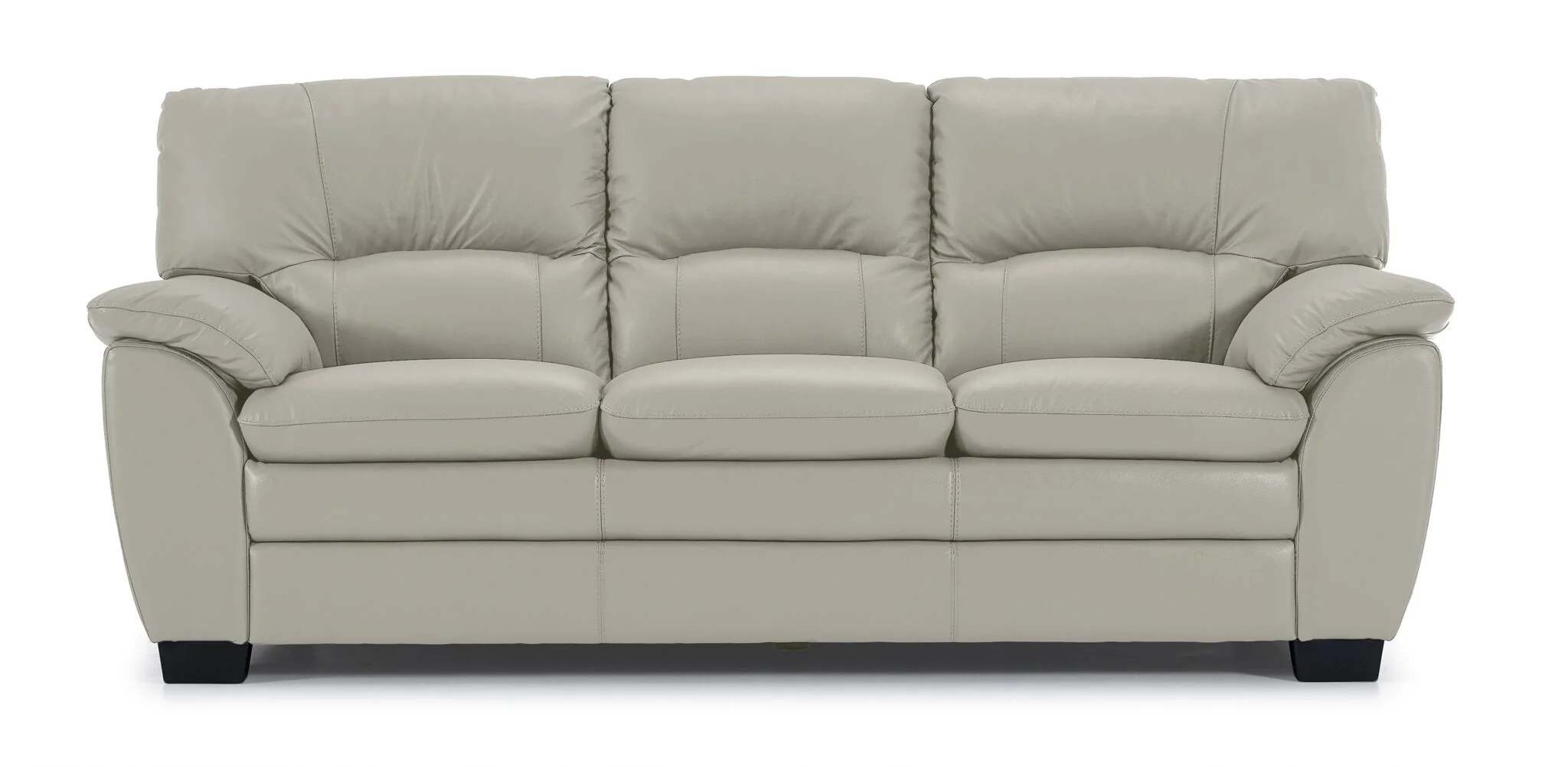 Kendrick Leather Sofa - Silver Grey - Image 2
